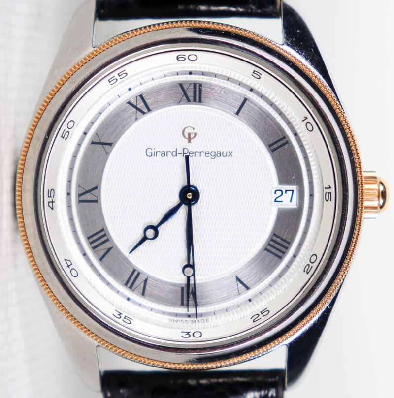 Orologio da polso Girard- Perregaux GP 4900 in acciaio, N°BR-164- Water Resistant 30m, cinturino ...