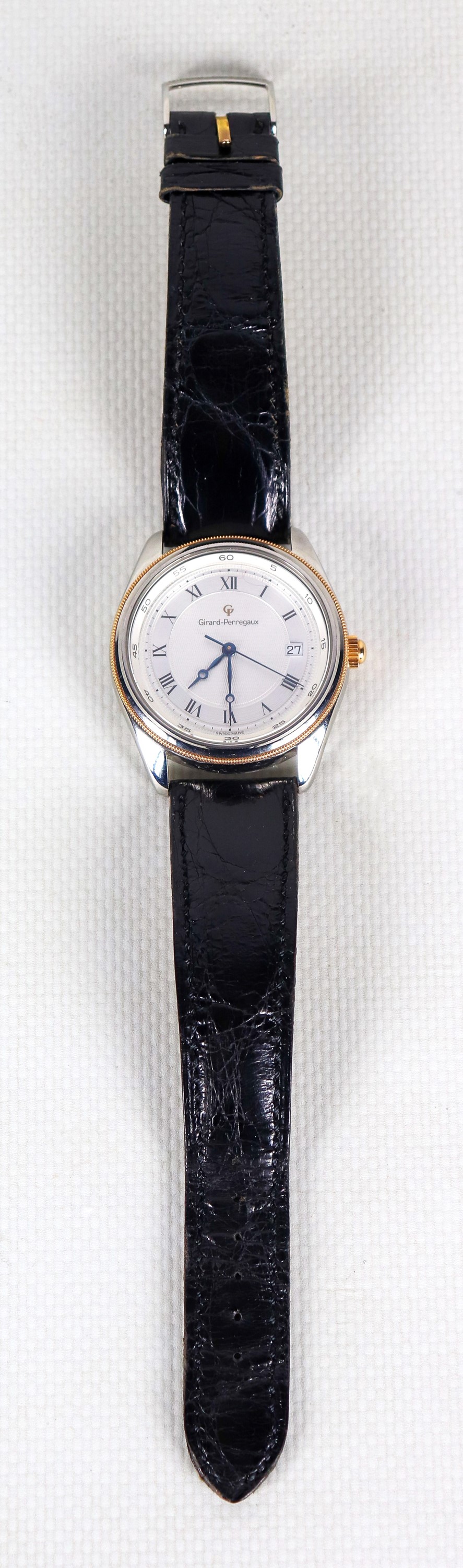 Orologio da polso Girard- Perregaux GP 4900 in acciaio, N°BR-164- Water Resistant 30m, cinturino ...