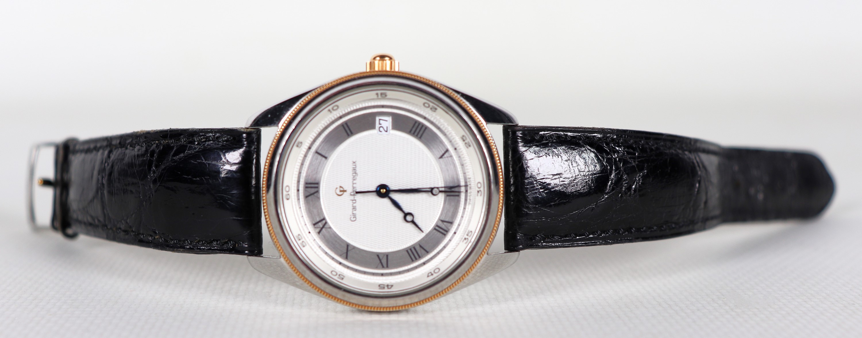 Orologio da polso Girard- Perregaux GP 4900 in acciaio, N°BR-164- Water Resistant 30m, cinturino ...