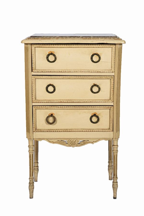 French bedside table of Louis XVI line