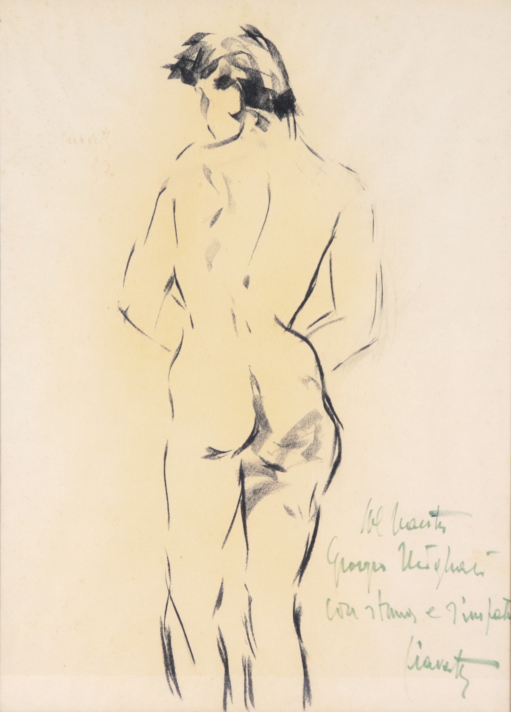 Firmato con dedica. "Nudo di ragazza"