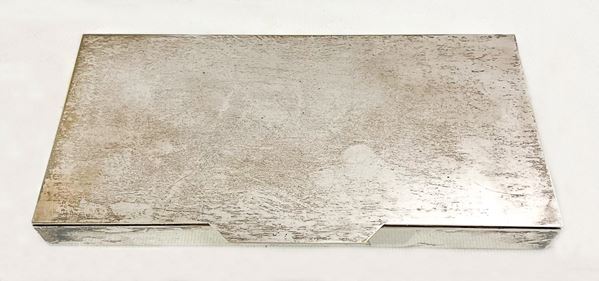 Silver metal cigarette box