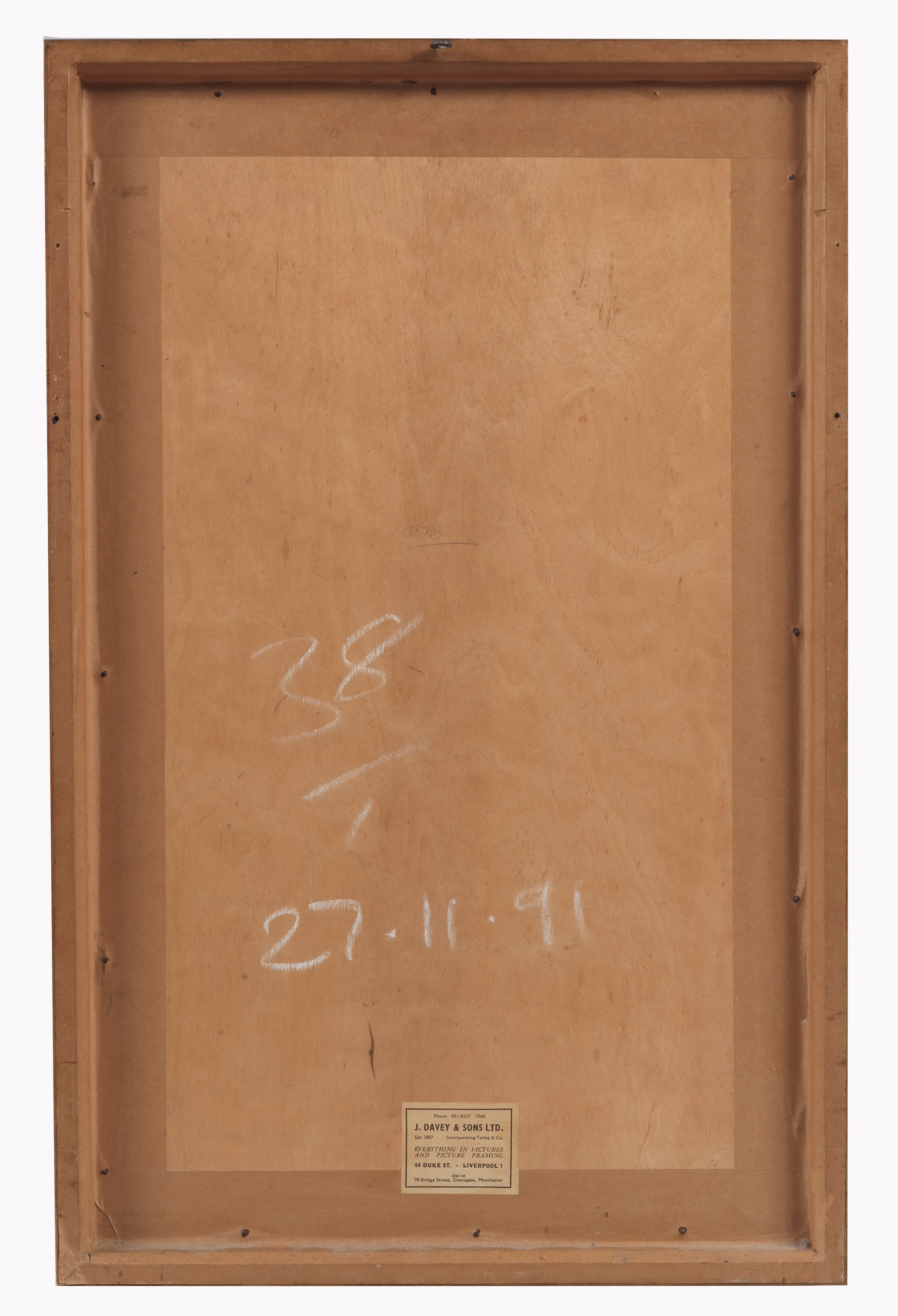 Firmato. "Veduta di Venezia con Piazza San Marco", fine acquarello su carta in cornice di noce e ...