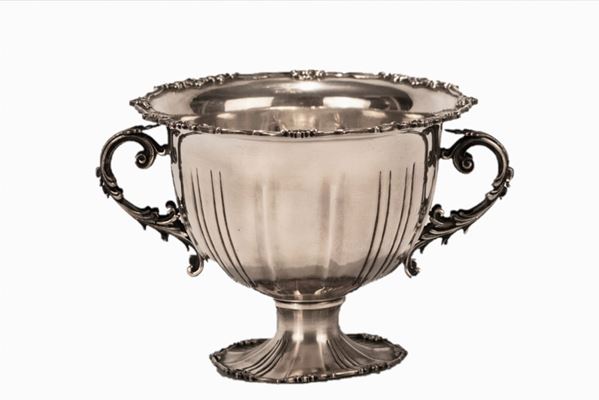 Silver cup with two handles