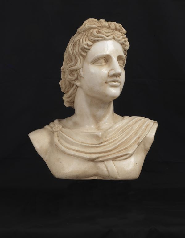 &quot;Apollo&quot;, marble bust 