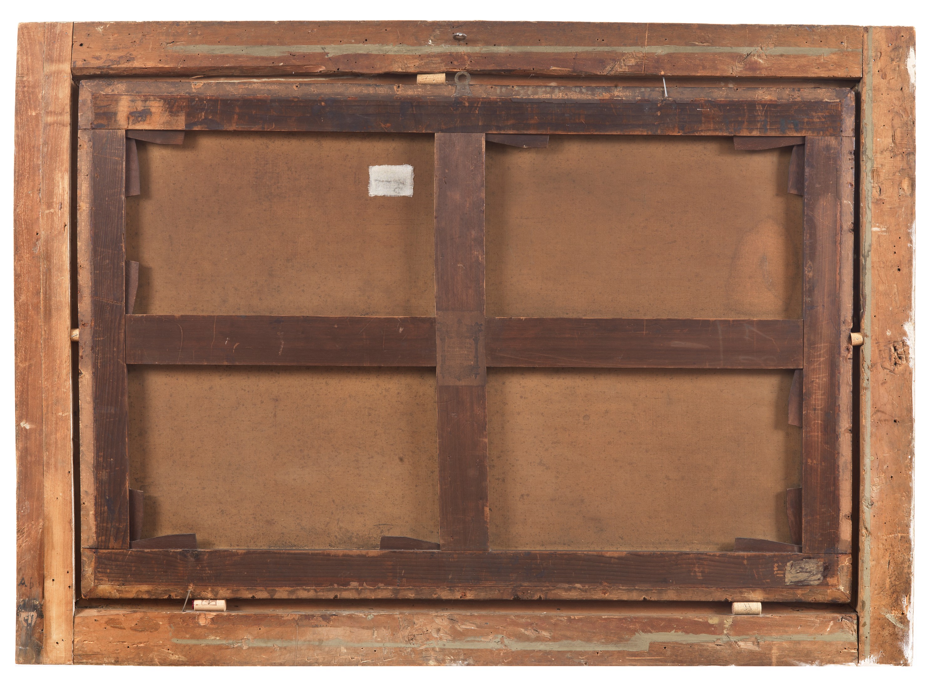 Bottega di. "Paesaggio con pastori, armenti e corso d'acqua", pregevole dipinto ad olio su tela d...