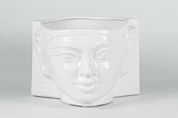 White ceramic pharaoh head