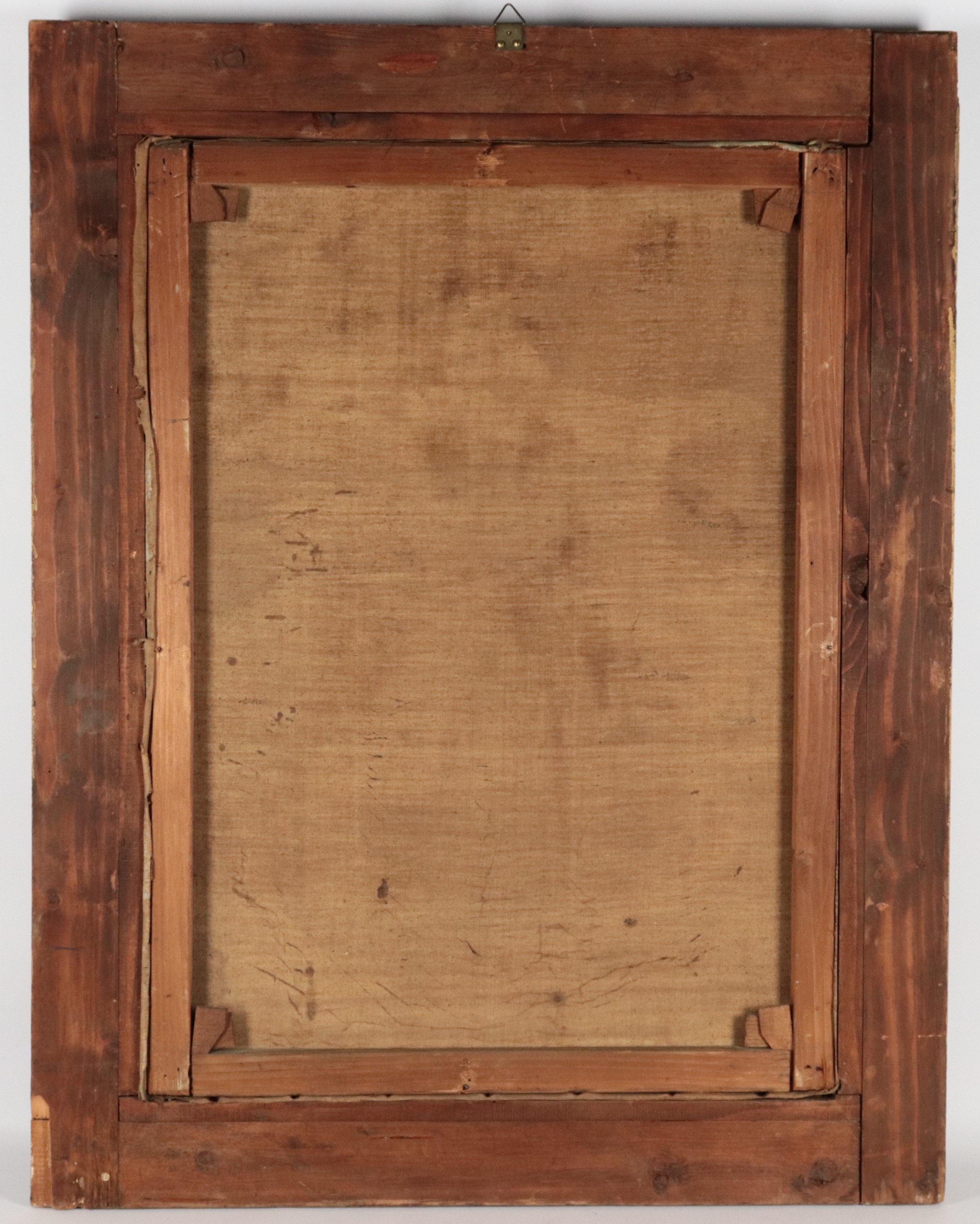 Firmato. "Ritratto di nobildonna in salotto", luminoso dipinto ad olio su tela in cornice in legn...