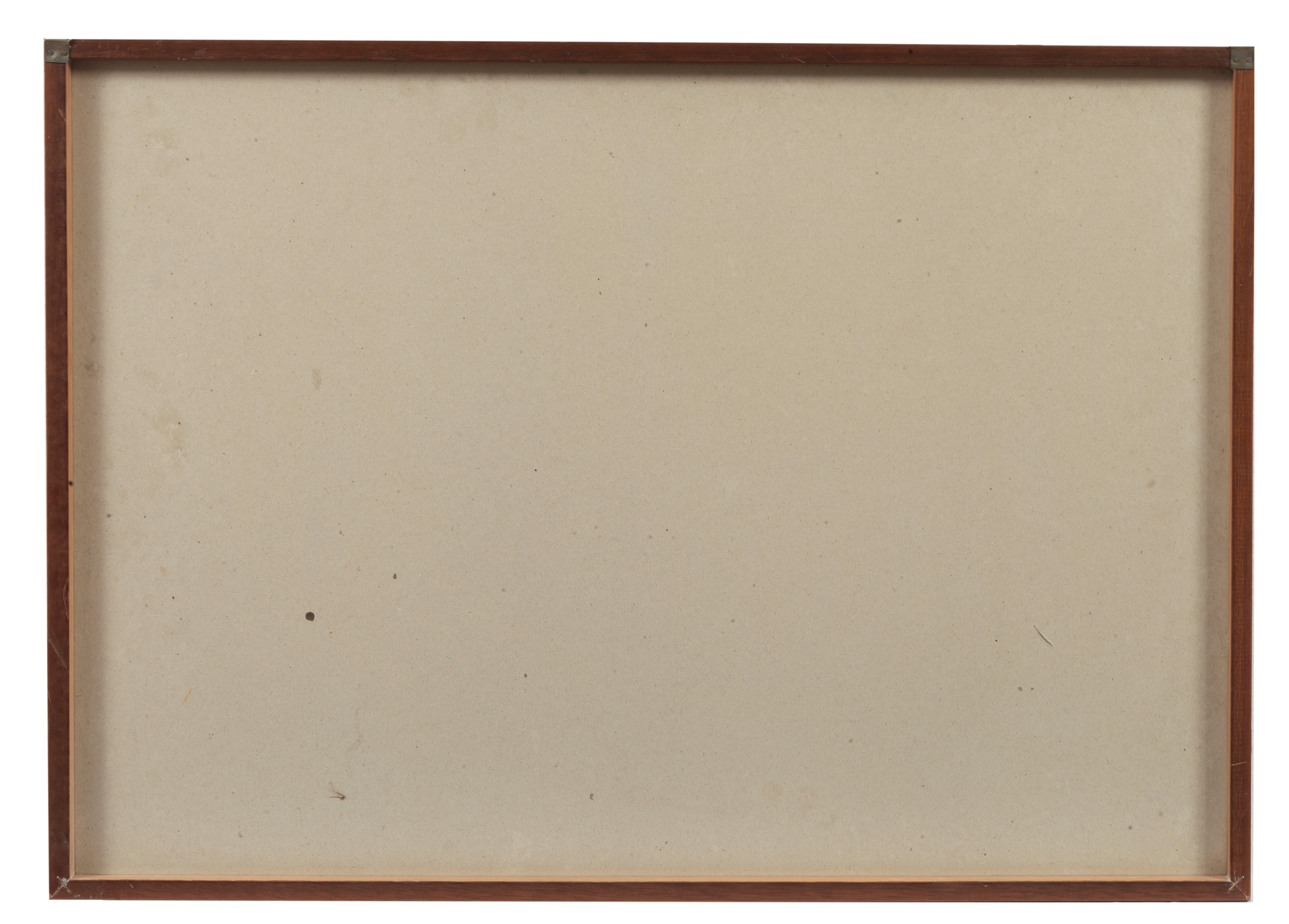 Firmata e datata 1979. "Giocatore di Rugby", Prova d'Autore acquarellata su carta, cornice a gior...