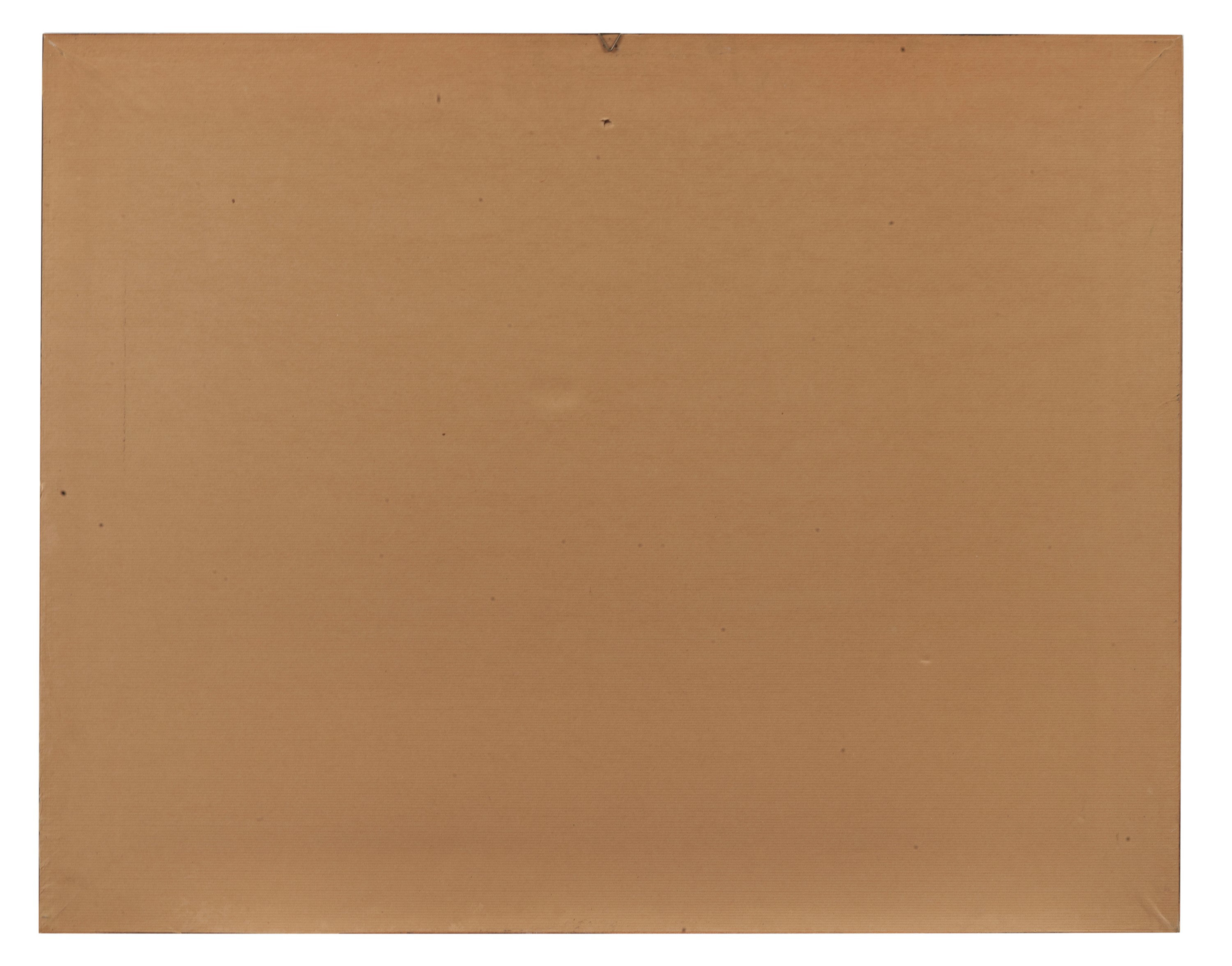 Firmato e datato 1976. "Re africano in abiti inglesi", disegno a matita su carta, cornice in legn...