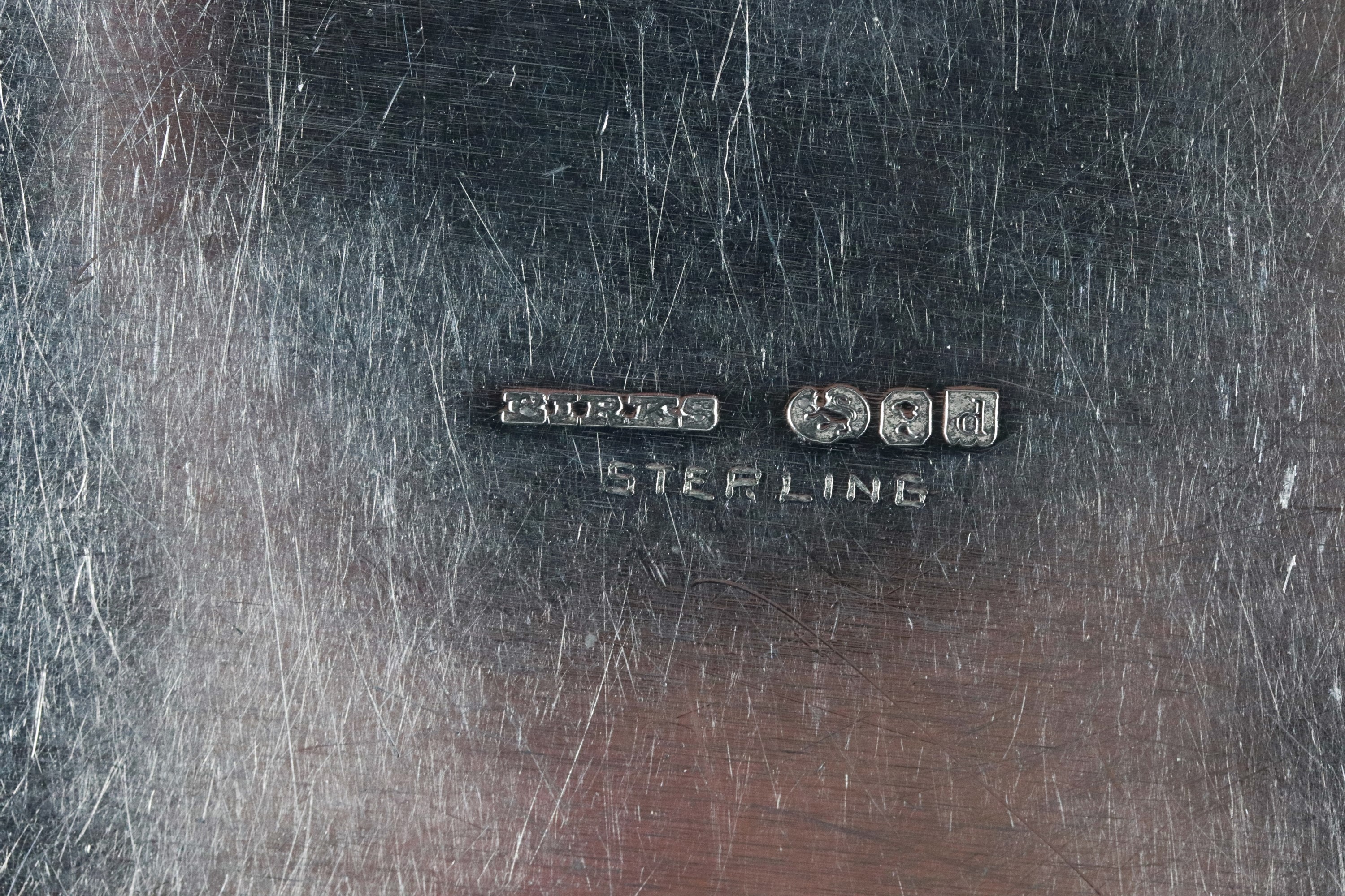 Legumiera ovale in argento Sterling Titolo 925, con due manici e bordi perlinati, gr. 1260