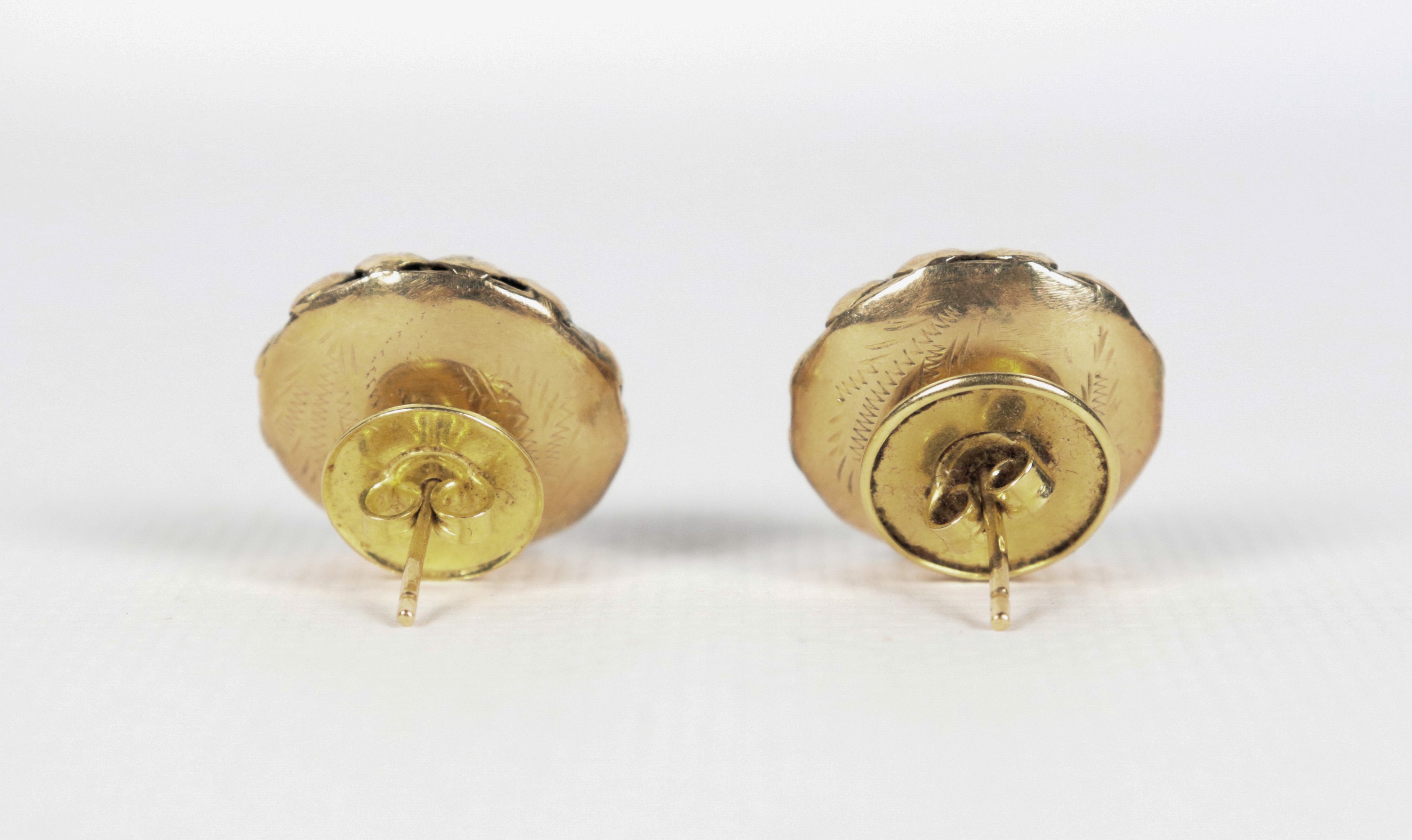 Orecchini in oro giallo 18kt con perle, gr. 12