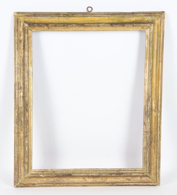 Antique small gilded wooden frame